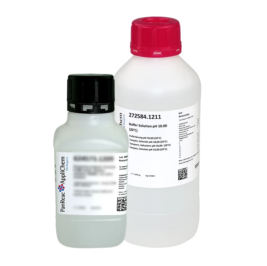 Solución Tampón pH 10.00 a 20 grados centigrados (Incolora) Certificada PanReac
