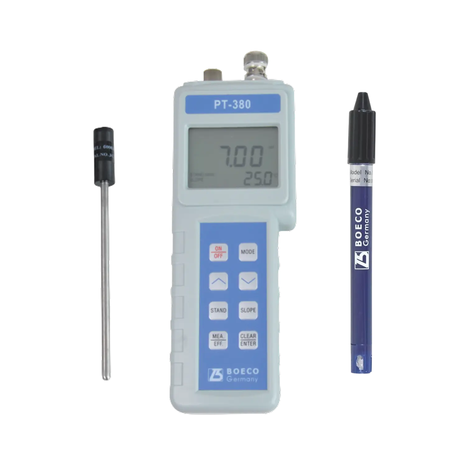 pHmetro Portátil Modelo PT-380 Con electrodo plástico Boeco