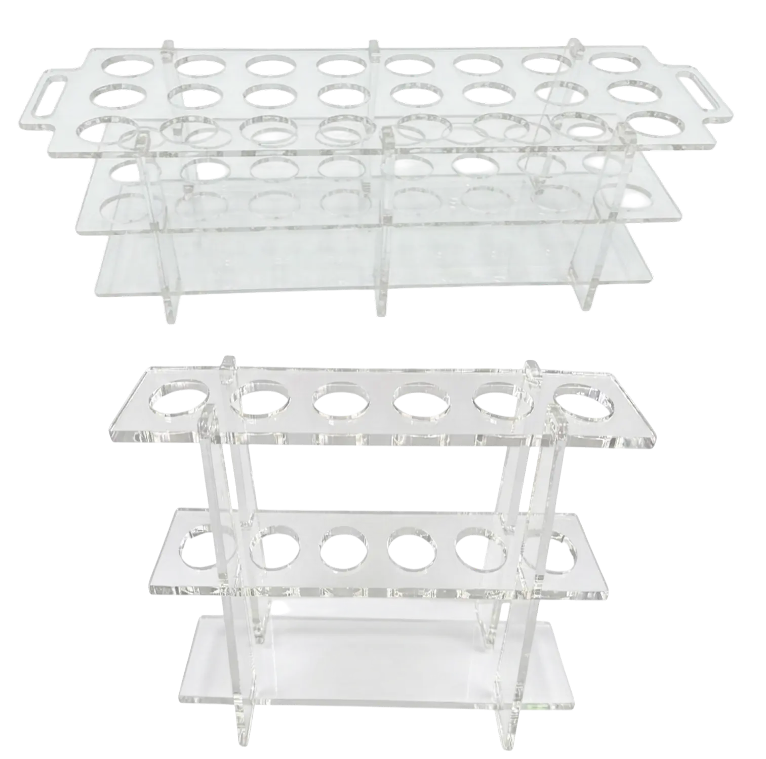 Gradilla Acrílica Tubos Nessler 28mm Ø E&Q