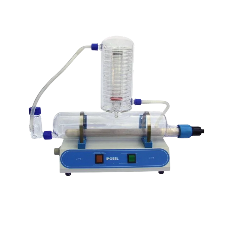 Destilador Automático de Producción Continua 4 L-h en Vidrio Borosilicato Pobel