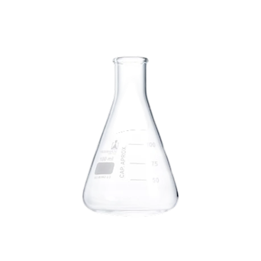 Matraz Erlenmeyer de Vidrio Borosilicato 3.3, Cuello Angosto 2000 mL NORMAX