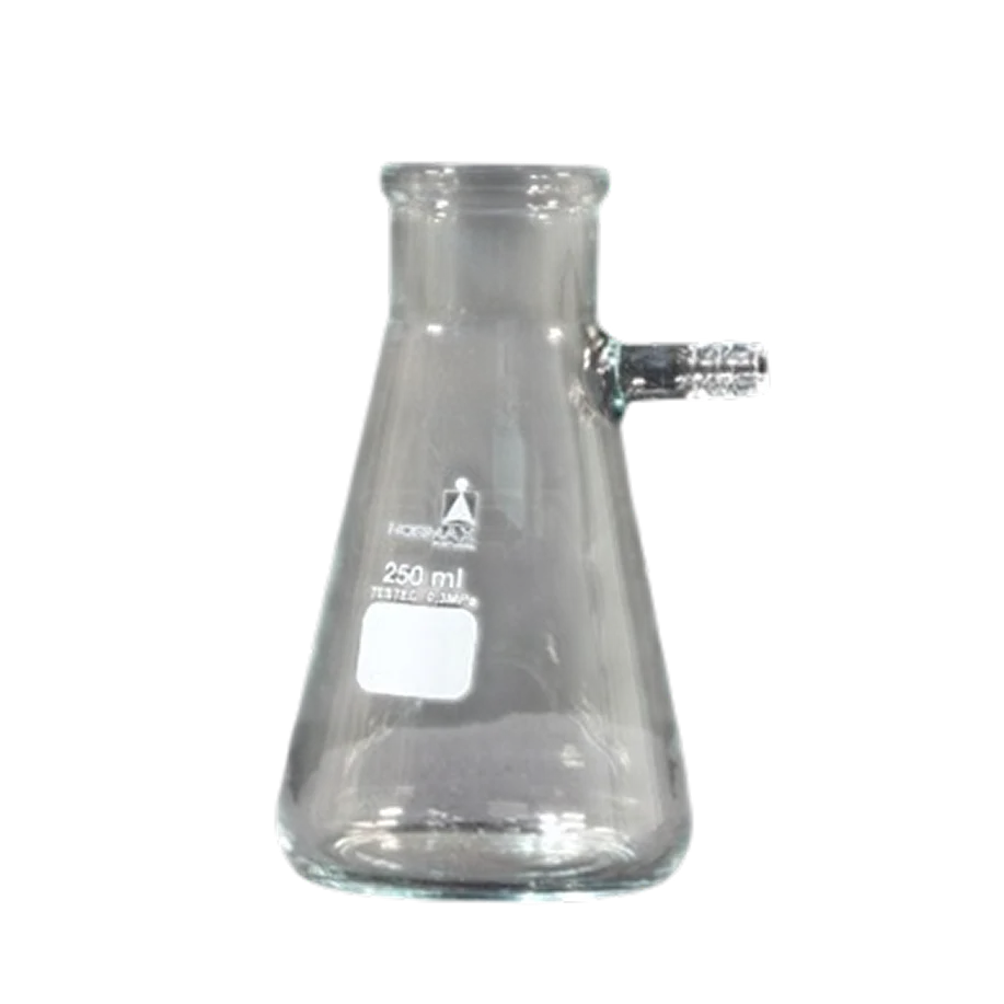 Matraz Erlenmeyer Kitasato para Vacío 500 mL de Vidrio Borosilicato 3.3 Normax