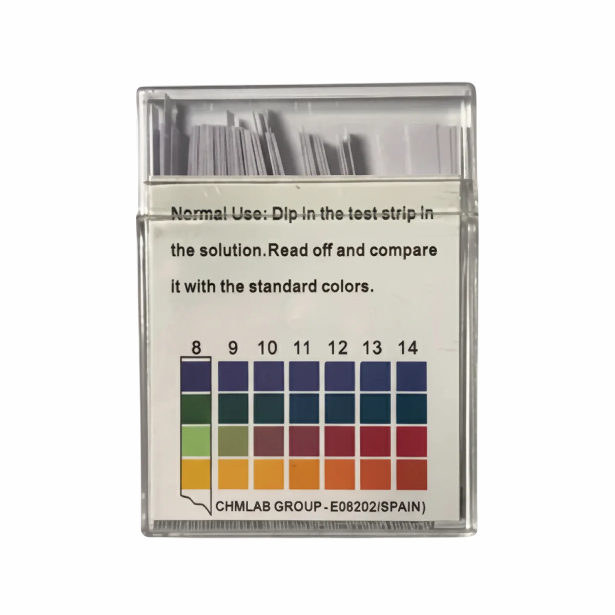 Tira Plástica Indicadora de pH 0-14 CHMLAB