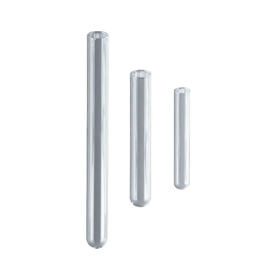 Tubo de Ensayo Liso, Fondo Redondo, Vidrio Borosilicato 5.1 Superior