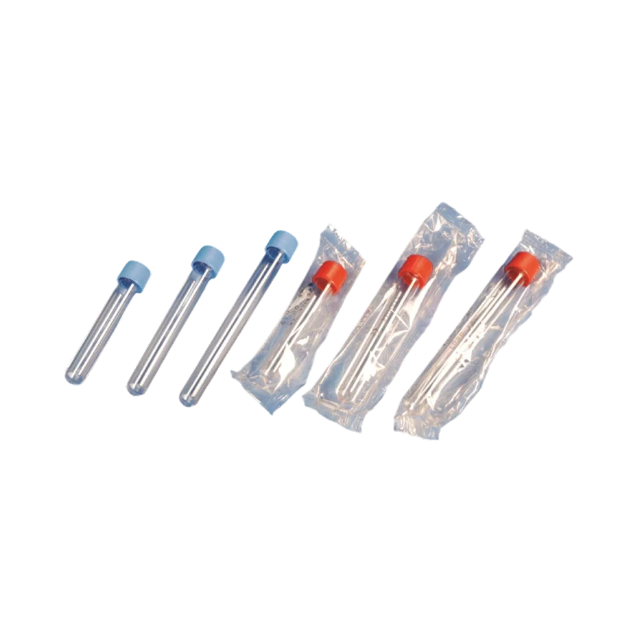 Tubo con Tapa Rosca en Plástico Poliestireno Estéril Kartell