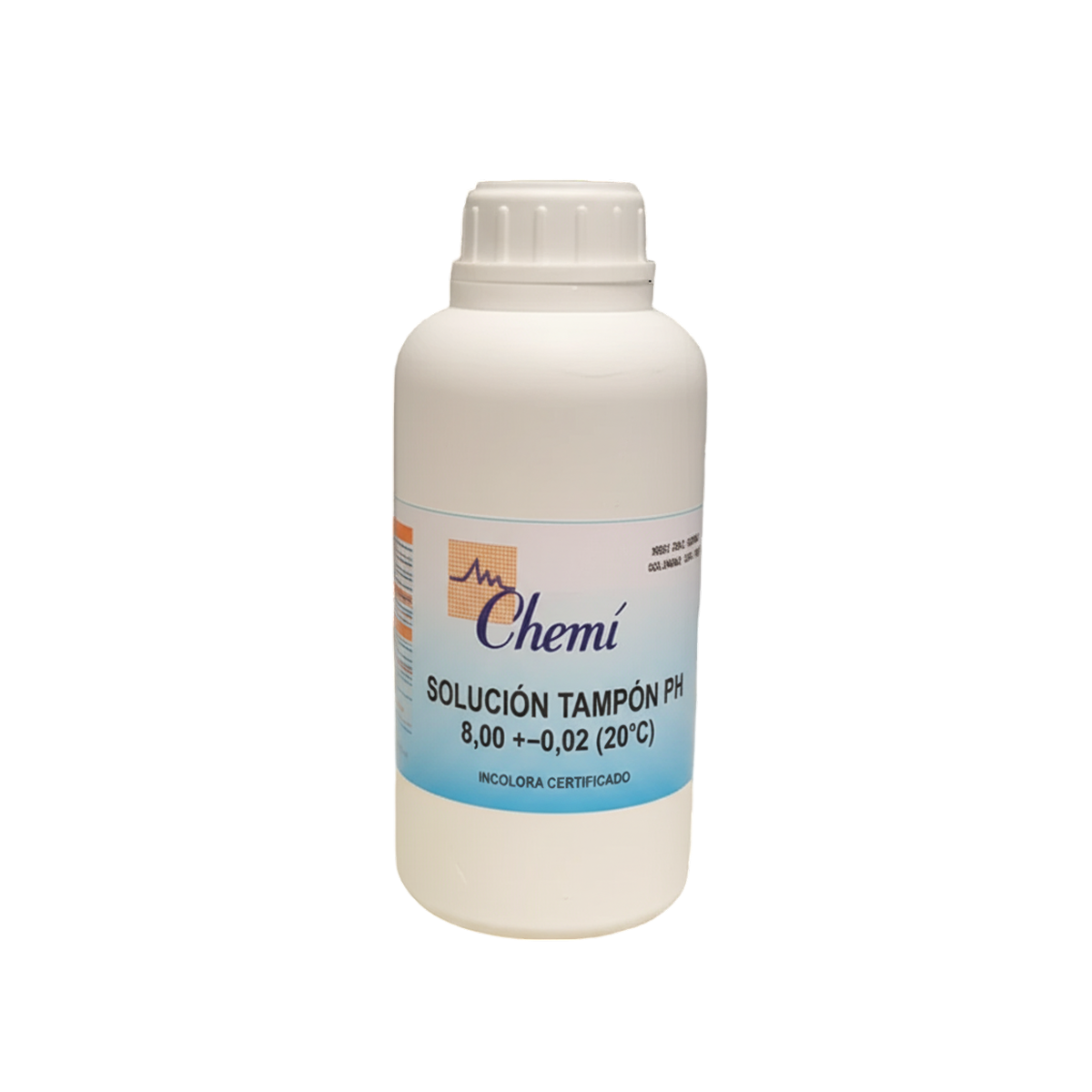 Solución Tampón pH 8,00 ±0,02 (20 °C) | Certificada e Incolora Chemi