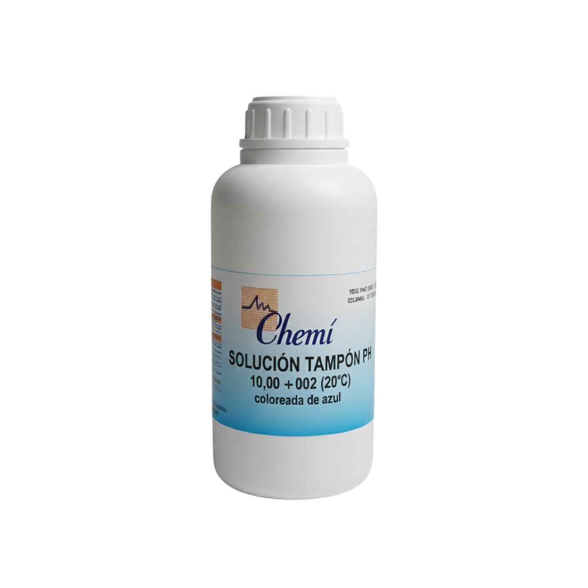 Solución Tampón pH 10,00 +0,02 (20°C) | Certificada Coloreada de Azul Chemi