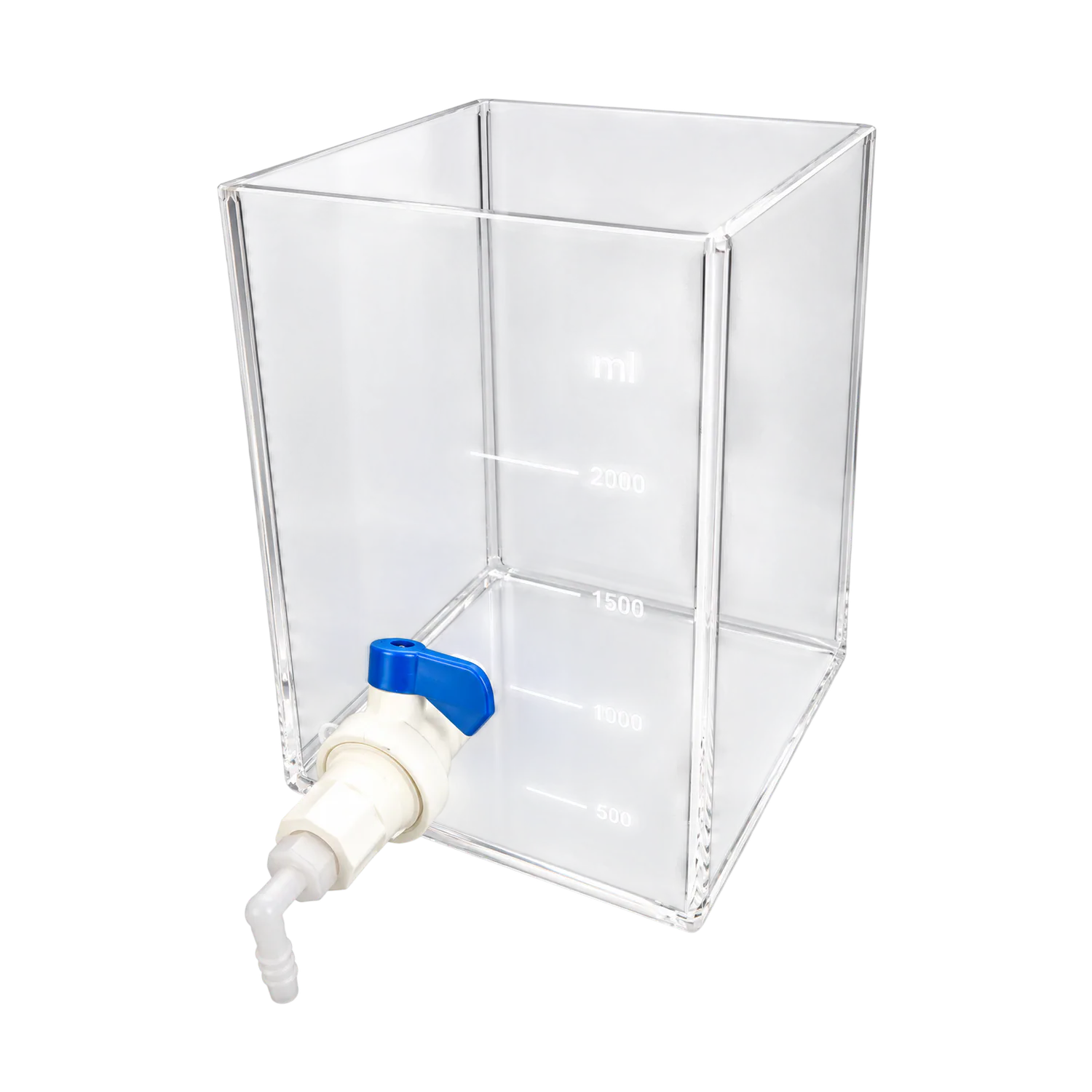 Vaso Acrílico Grabado con Válvula Tipo Registro E&Q